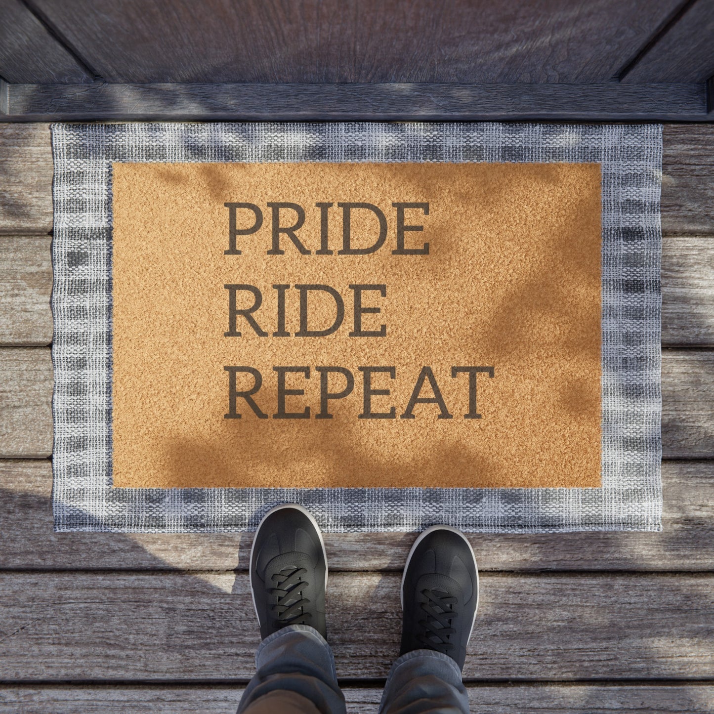 Pride Ride Repeat Doormat