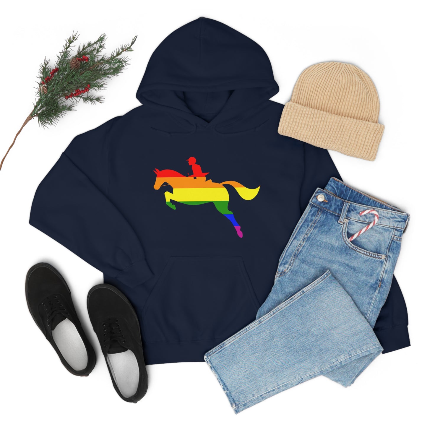 PRIDE, LOVE, and HORSES Hooded Sweatshirt