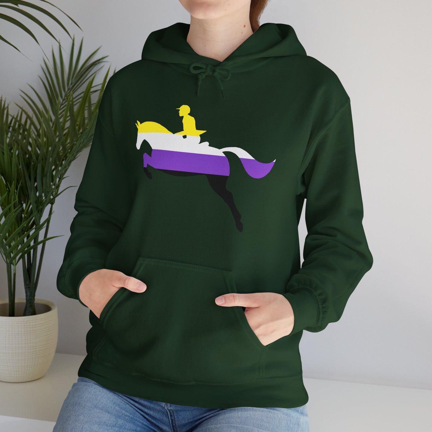 Nonbinary - PRIDE & HORSES Hooded Sweatshirt