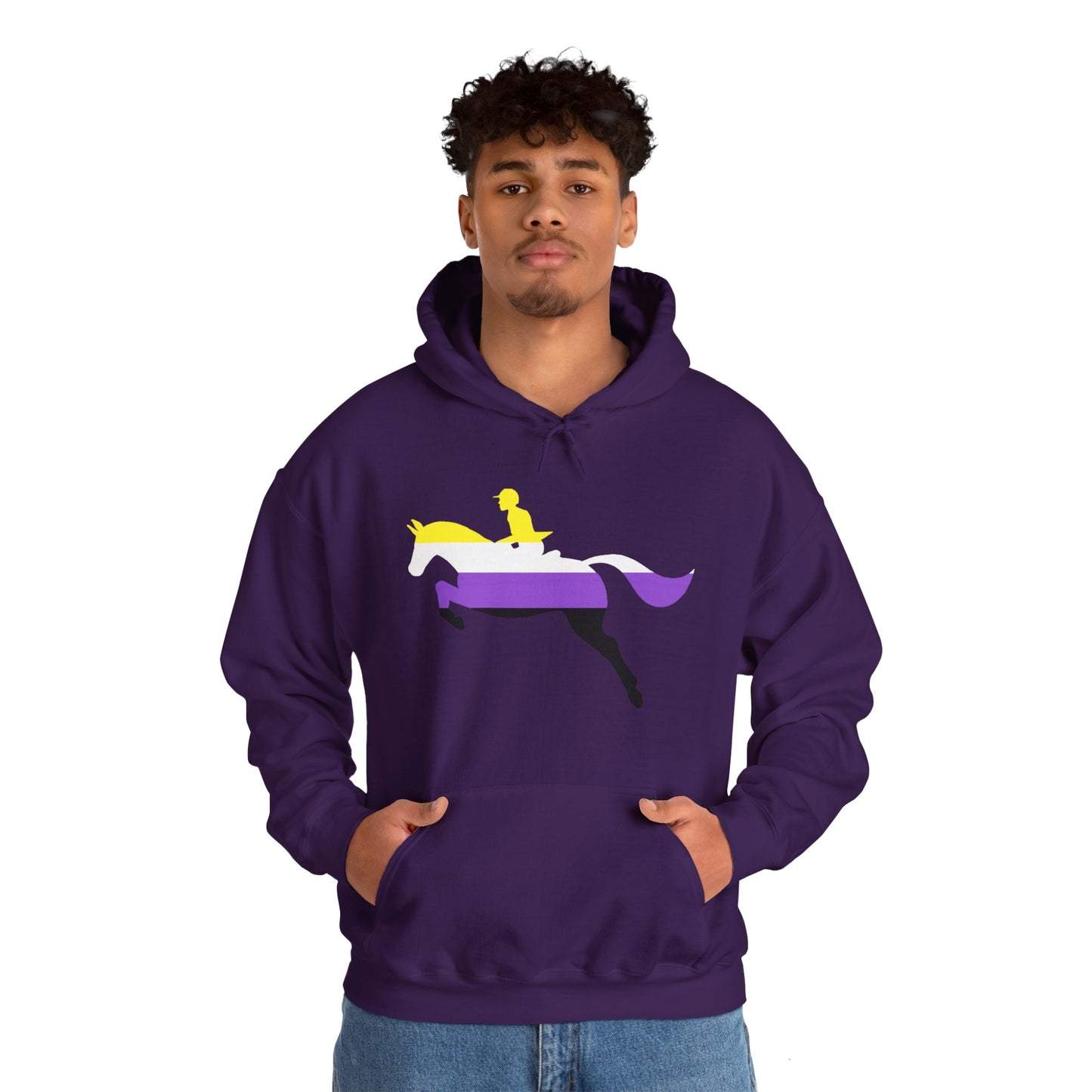 Nonbinary - PRIDE & HORSES Hooded Sweatshirt