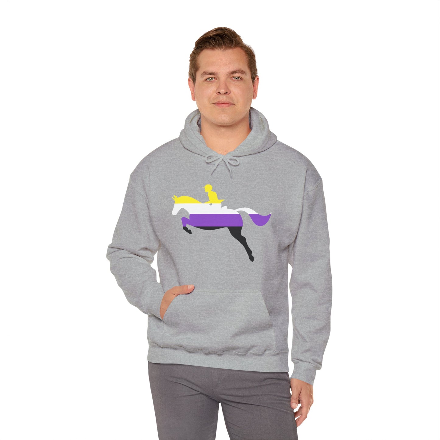 Nonbinary - PRIDE & HORSES Hooded Sweatshirt
