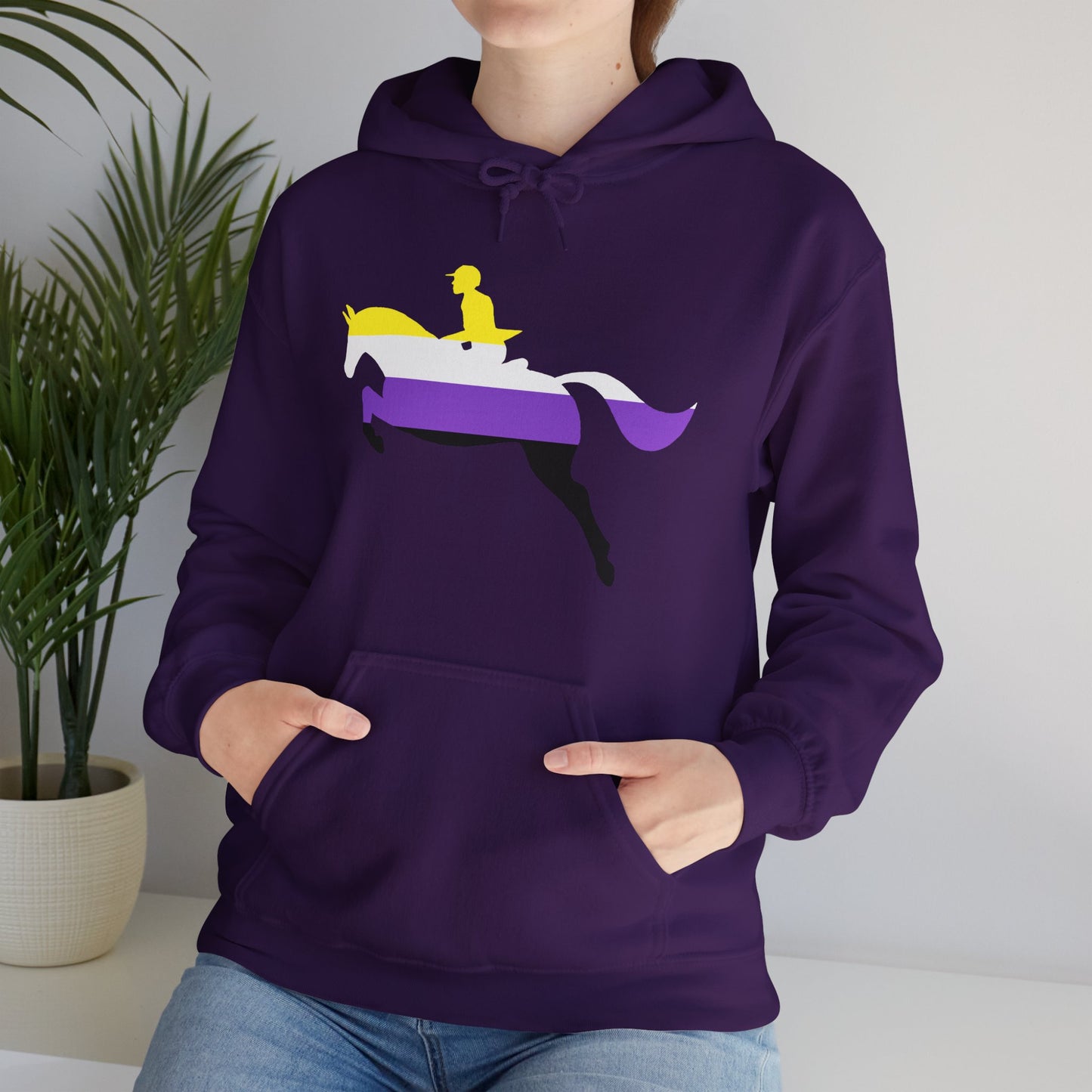 Nonbinary - PRIDE & HORSES Hooded Sweatshirt