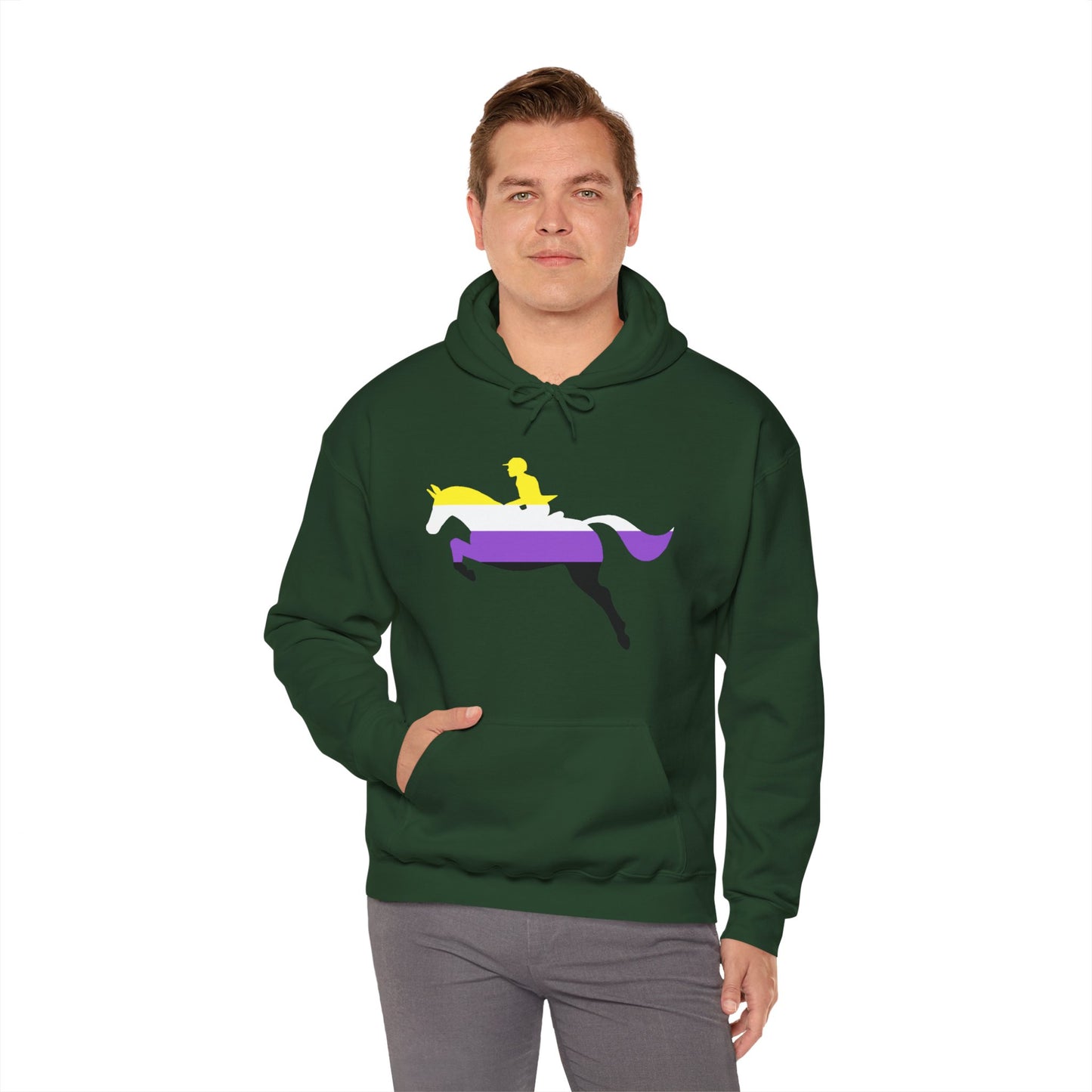 Nonbinary - PRIDE & HORSES Hooded Sweatshirt