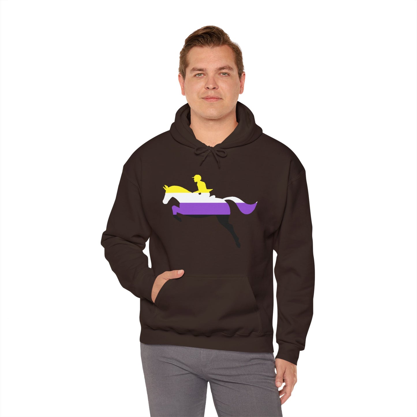 Nonbinary - PRIDE & HORSES Hooded Sweatshirt