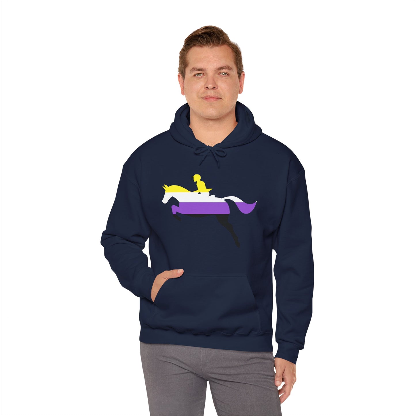 Nonbinary - PRIDE & HORSES Hooded Sweatshirt