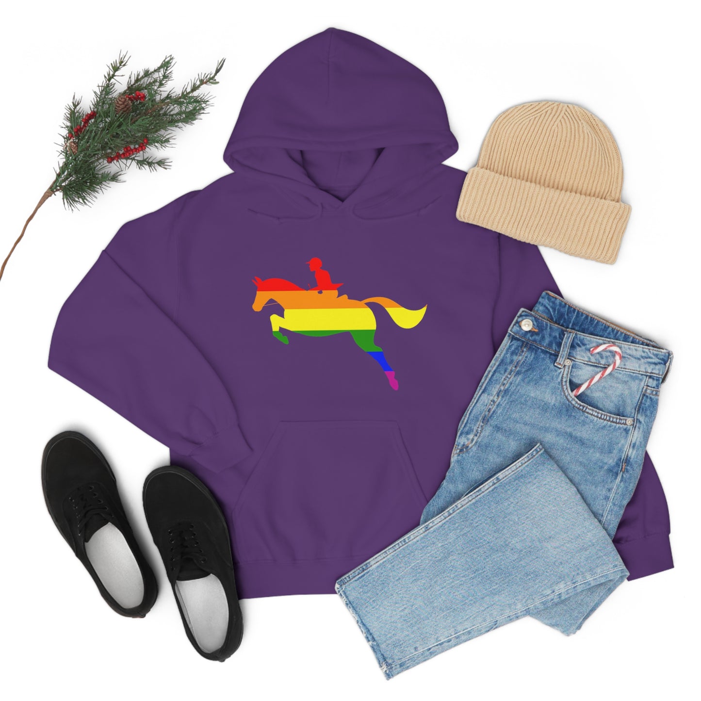 PRIDE, LOVE, and HORSES Hooded Sweatshirt