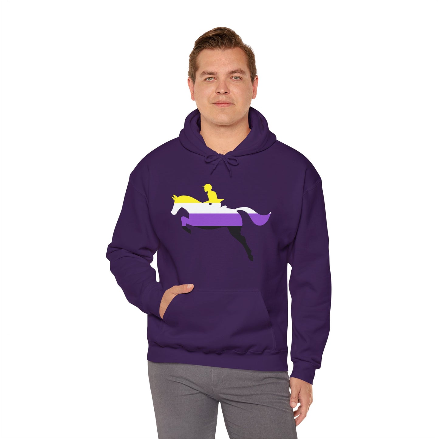 Nonbinary - PRIDE & HORSES Hooded Sweatshirt