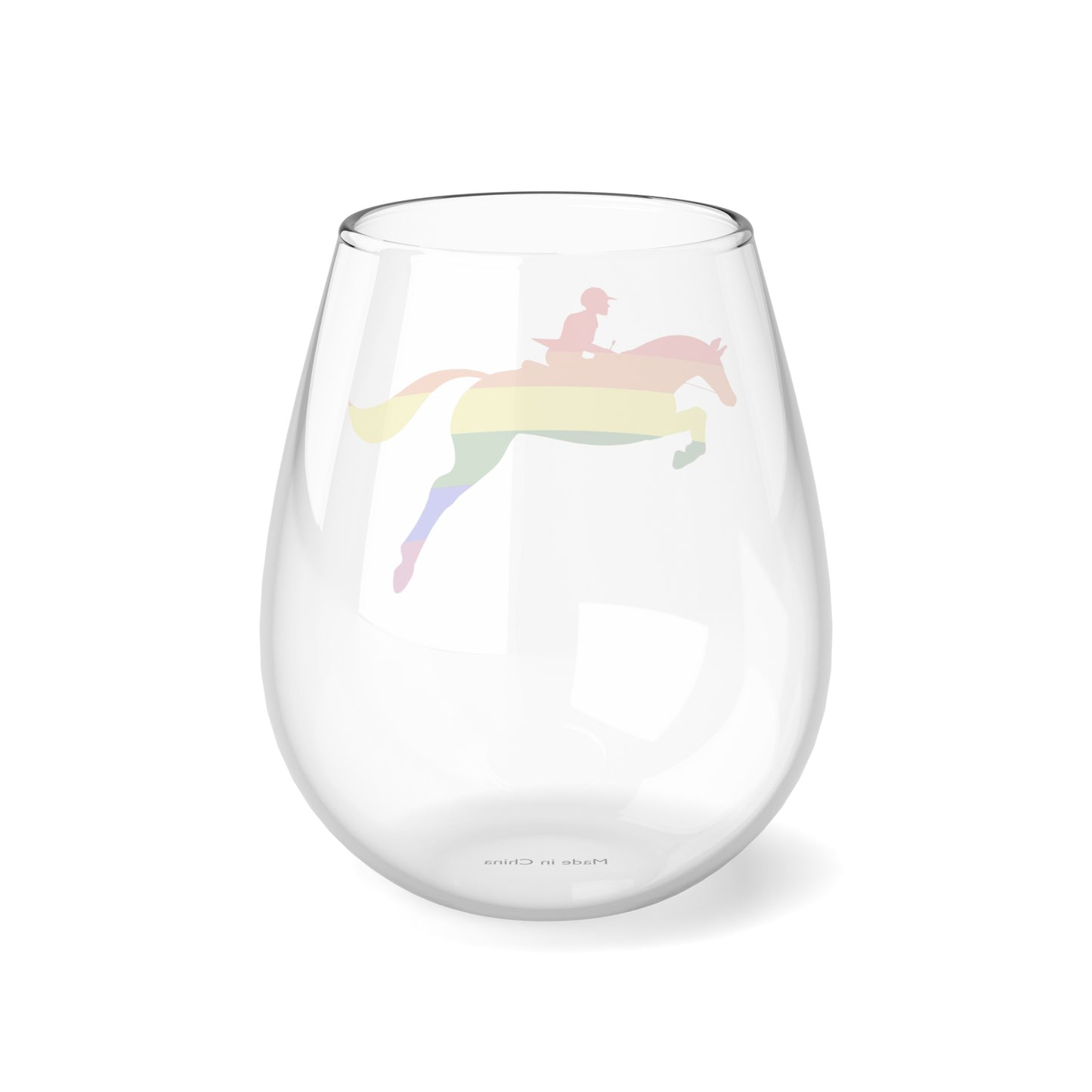 PRIDE JUMP Stemless Wine Glass,