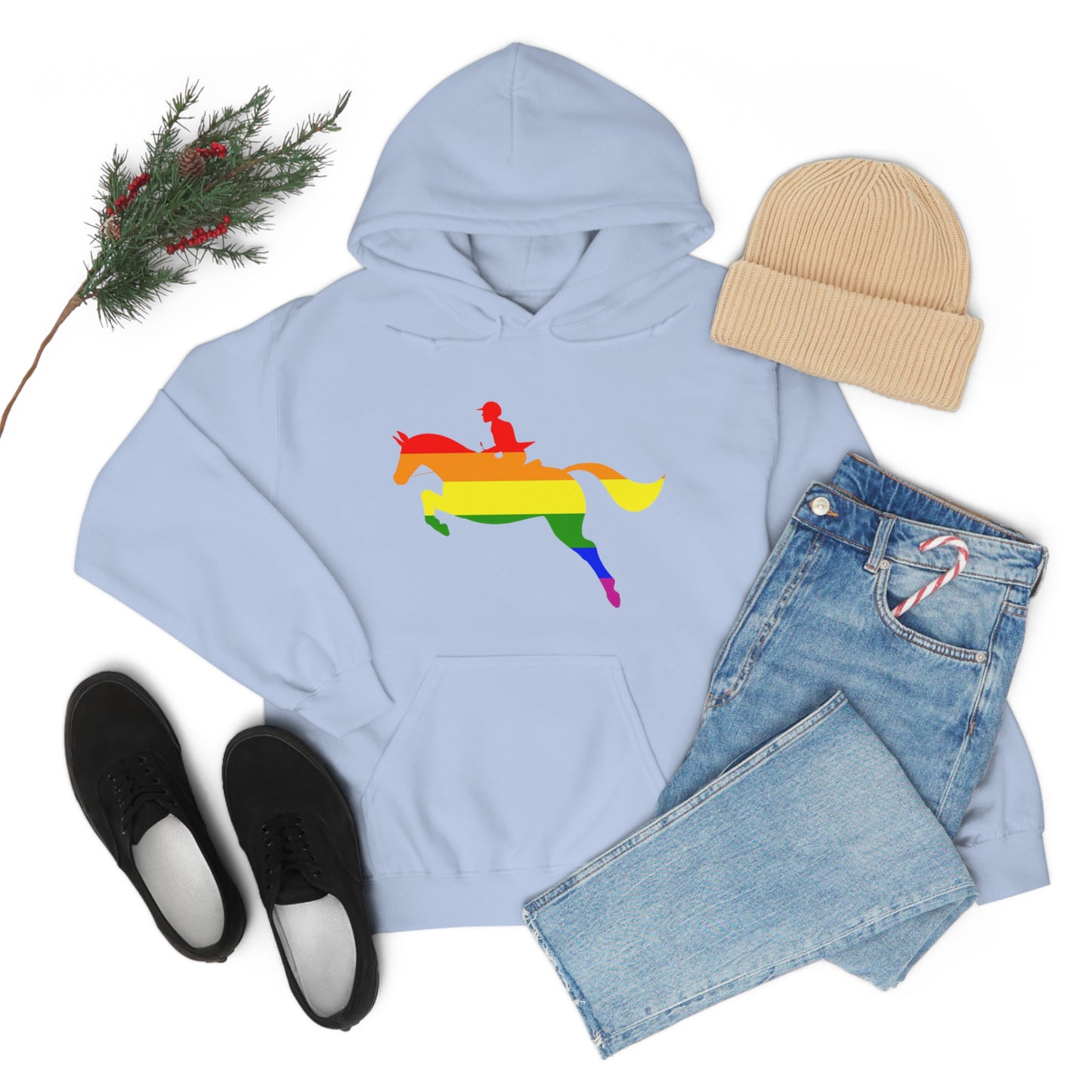 PRIDE, LOVE, and HORSES Hooded Sweatshirt