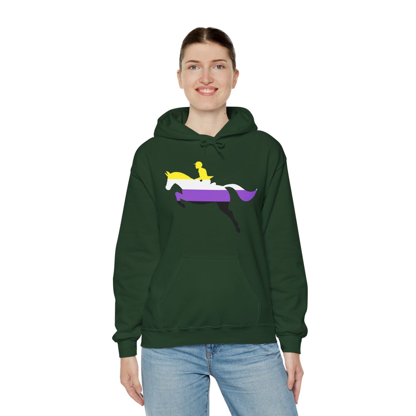 Nonbinary - PRIDE & HORSES Hooded Sweatshirt