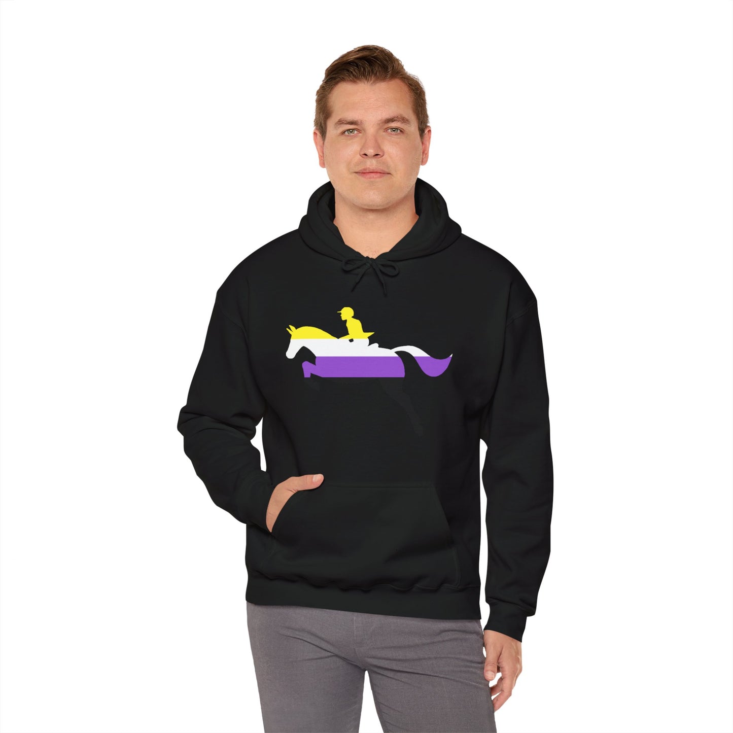 Nonbinary - PRIDE & HORSES Hooded Sweatshirt