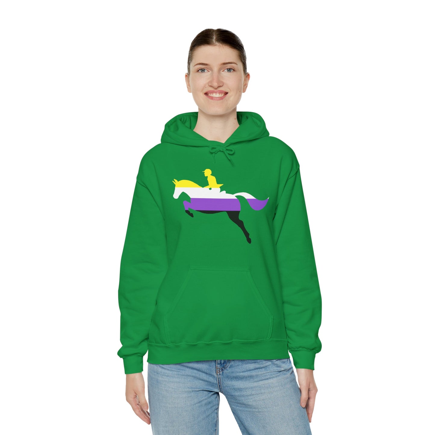 Nonbinary - PRIDE & HORSES Hooded Sweatshirt