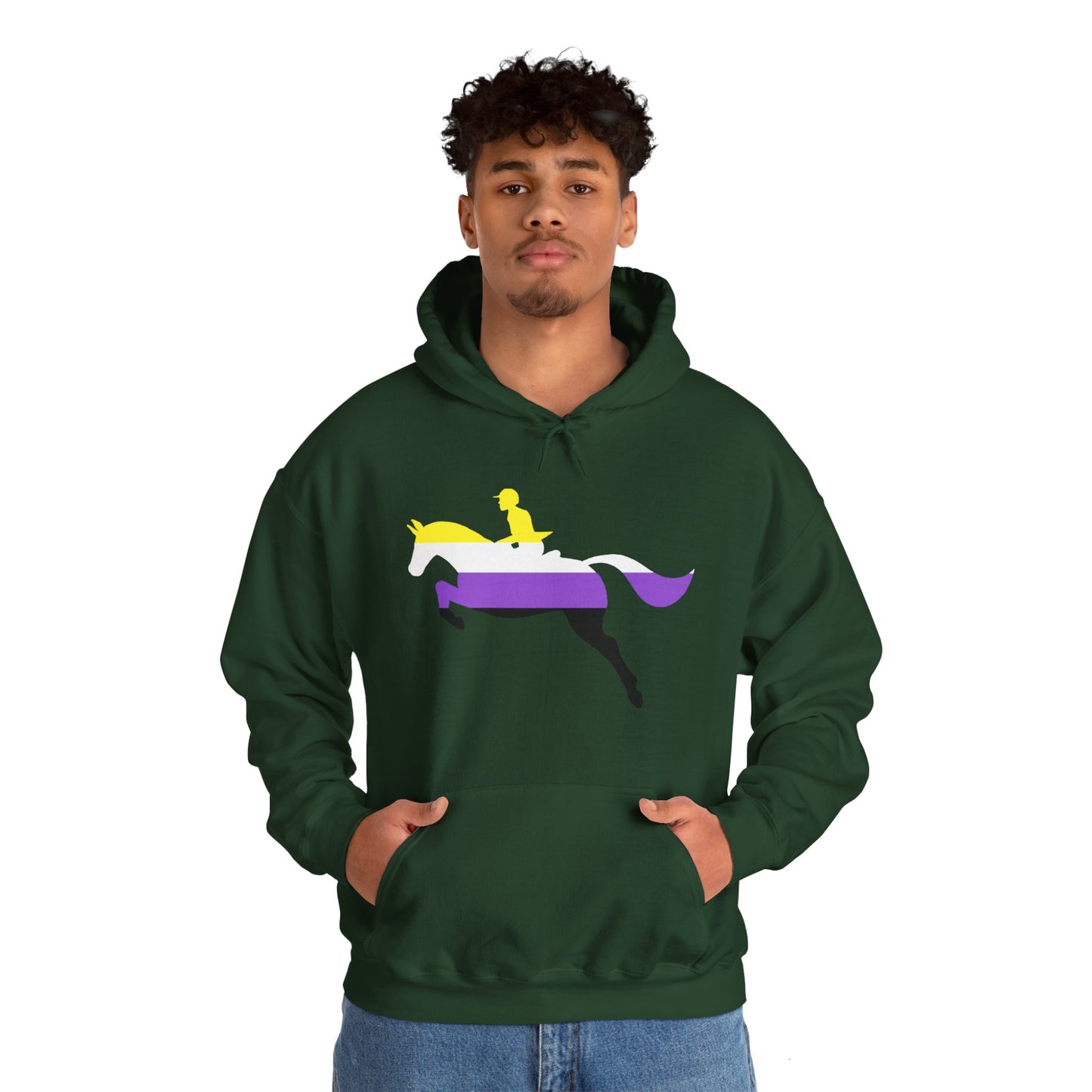 Nonbinary - PRIDE & HORSES Hooded Sweatshirt