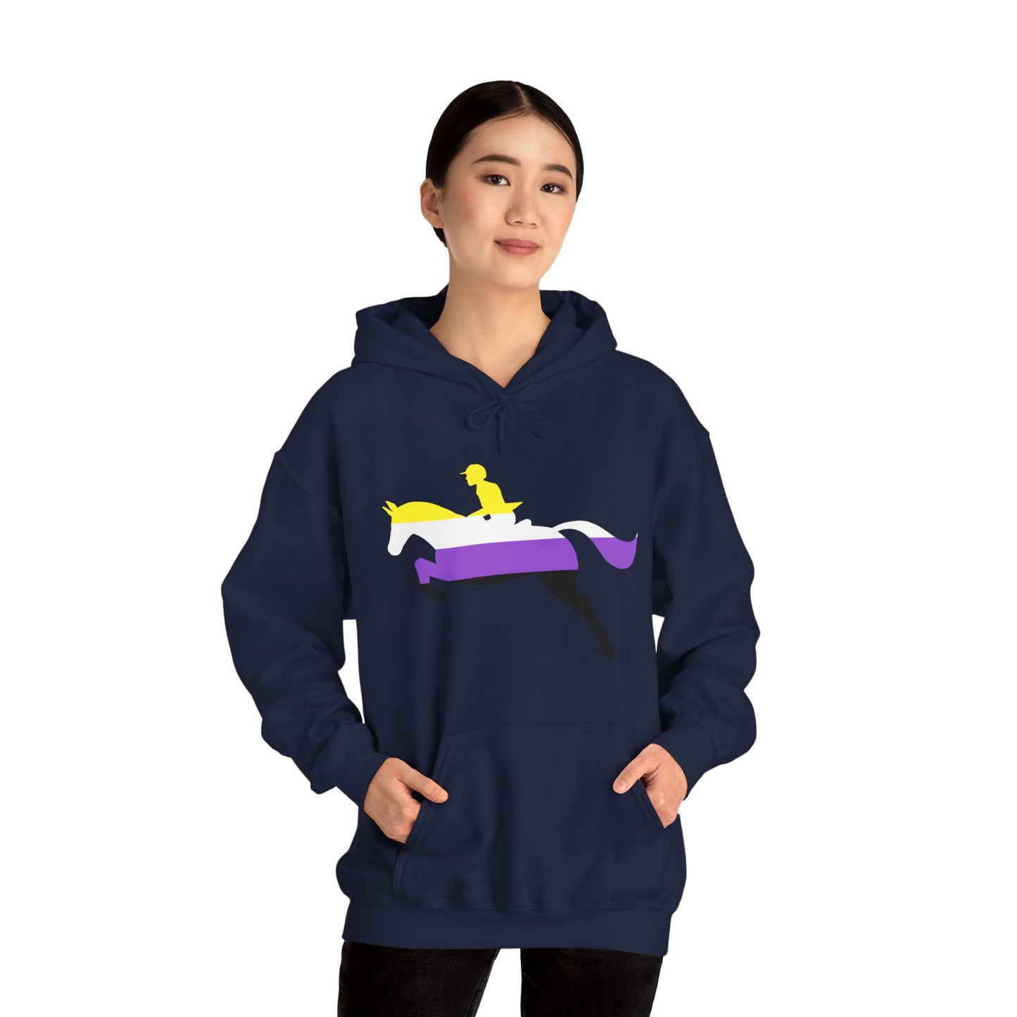 Nonbinary - PRIDE & HORSES Hooded Sweatshirt