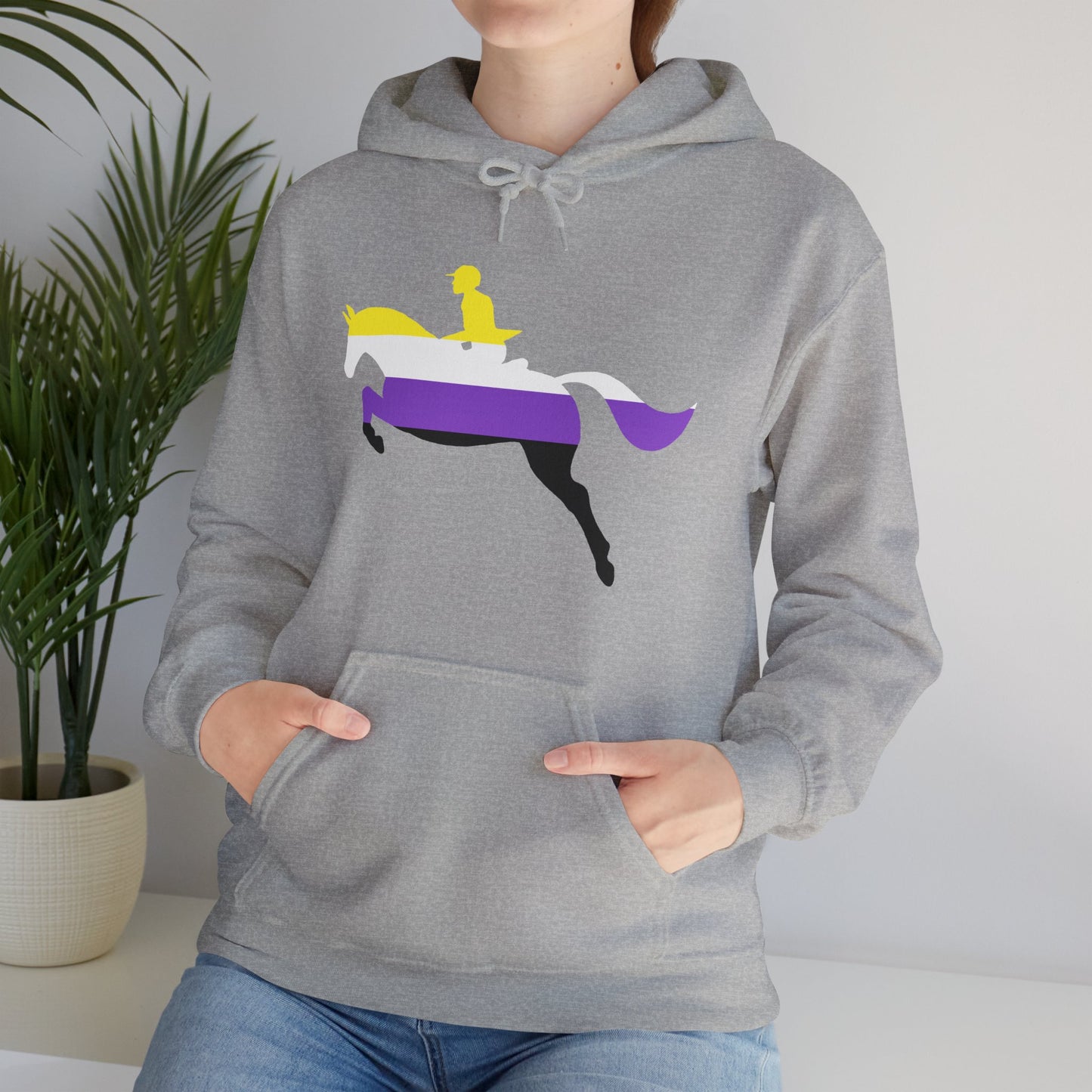 Nonbinary - PRIDE & HORSES Hooded Sweatshirt