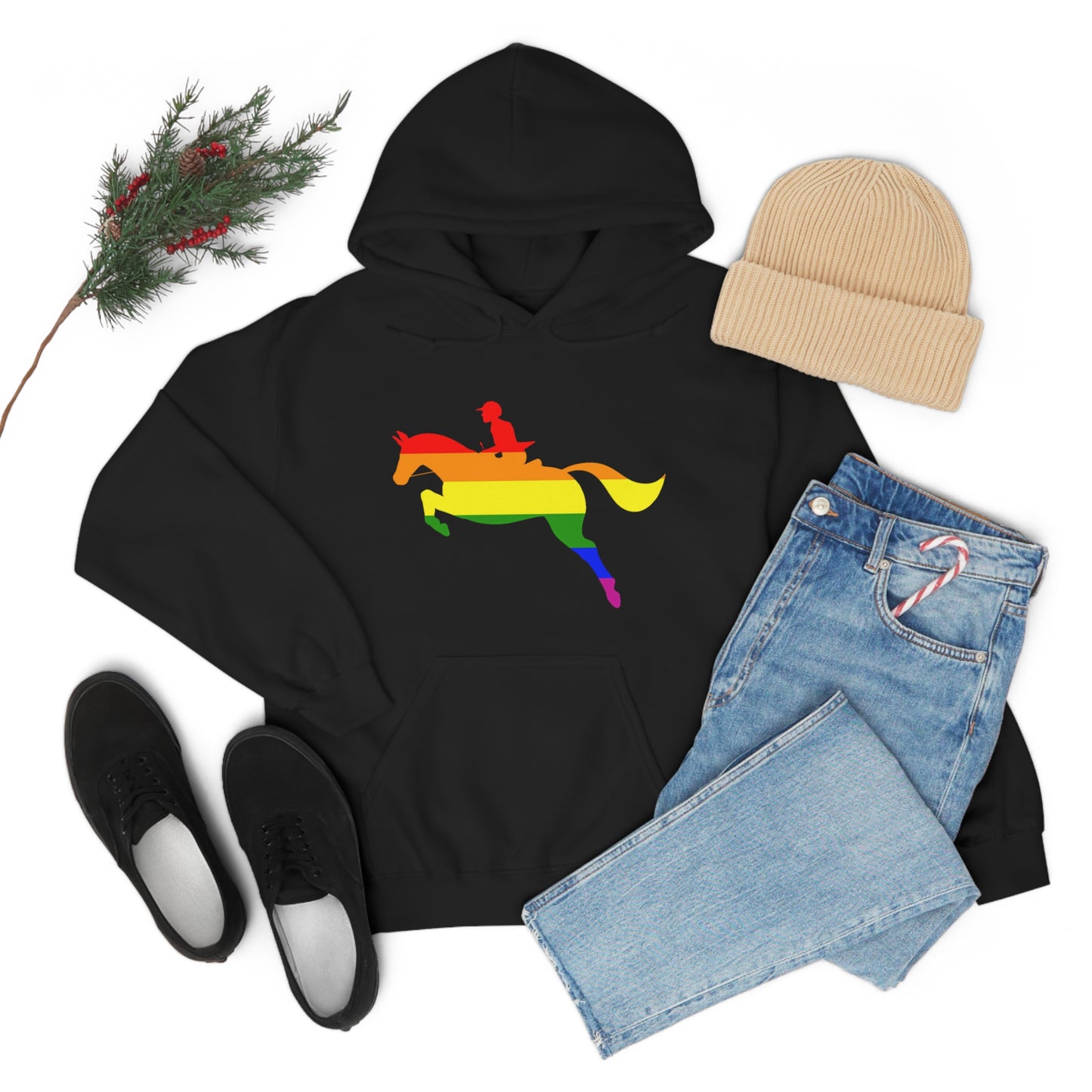PRIDE, LOVE, and HORSES Hooded Sweatshirt