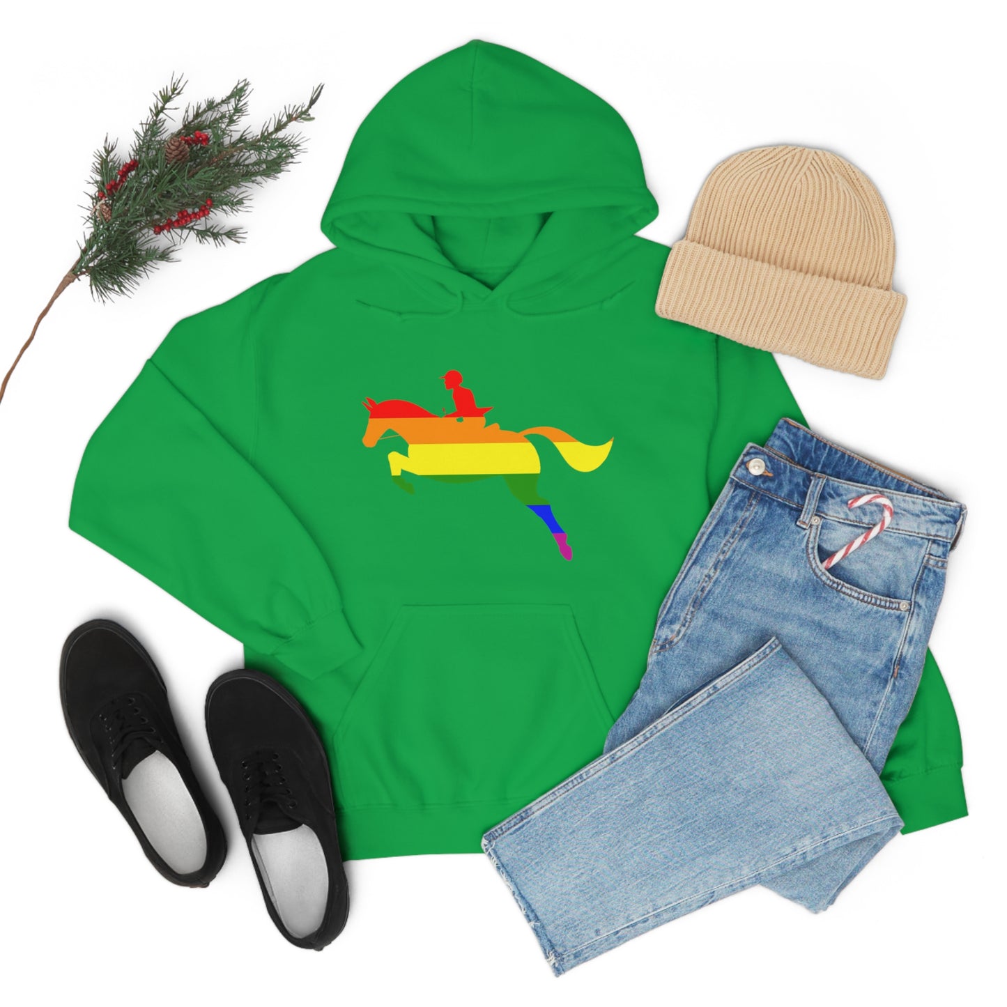 PRIDE, LOVE, and HORSES Hooded Sweatshirt