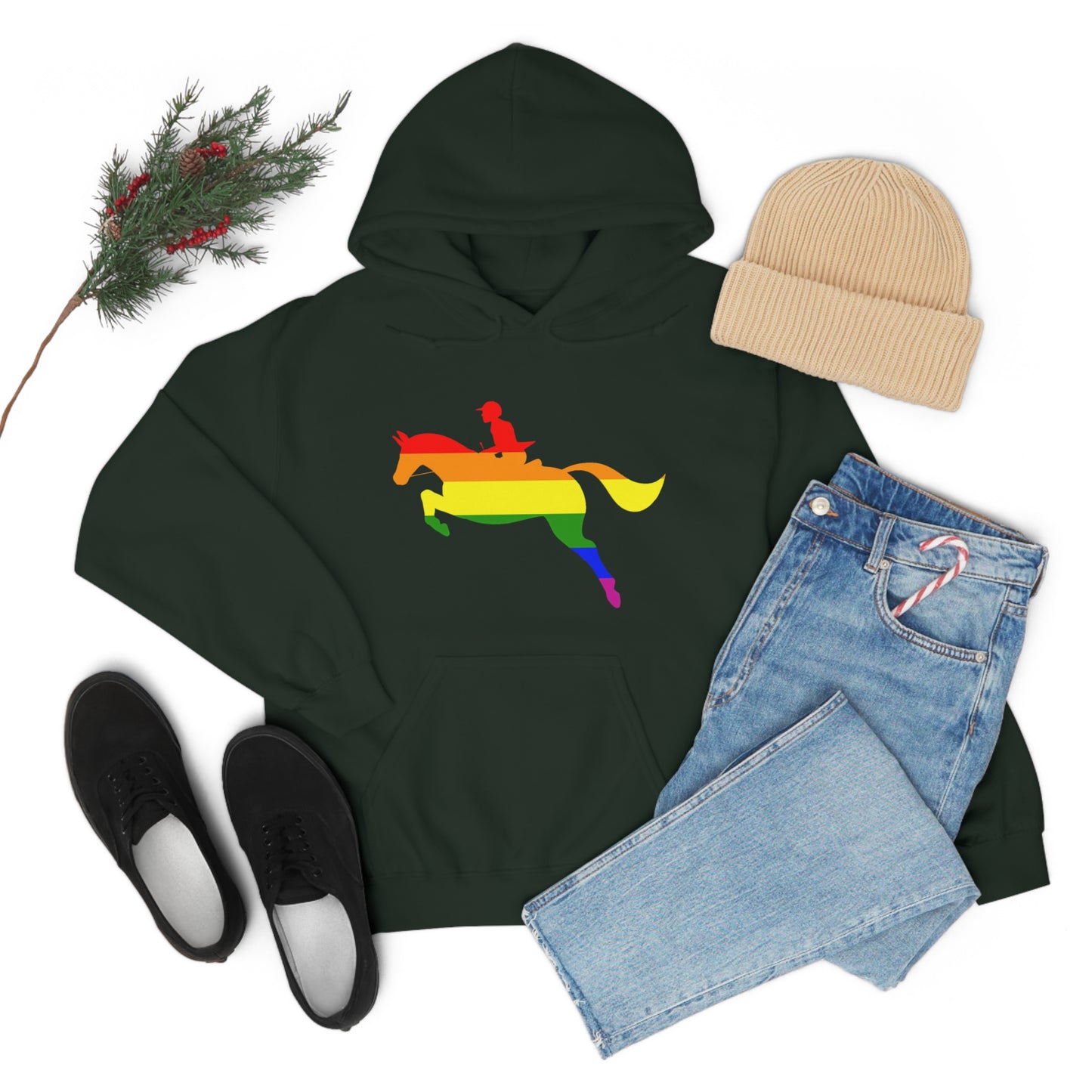 PRIDE, LOVE, and HORSES Hooded Sweatshirt