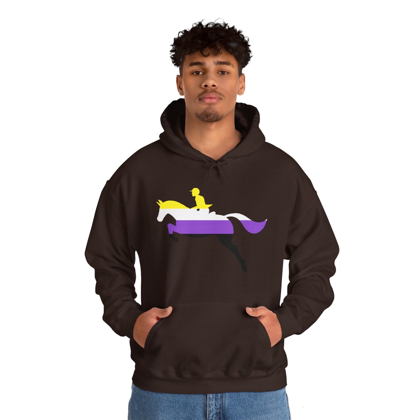 Nonbinary - PRIDE & HORSES Hooded Sweatshirt