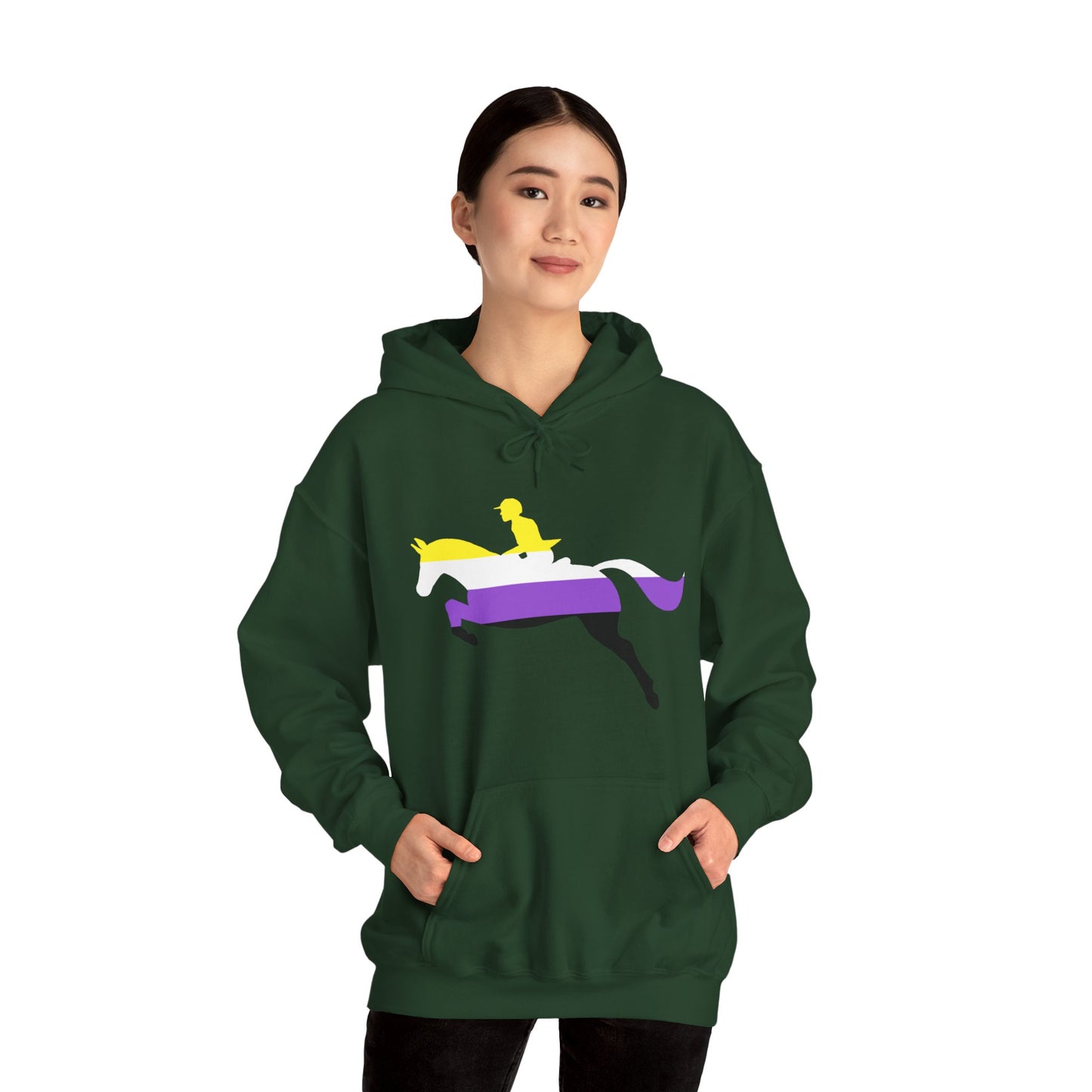 Nonbinary - PRIDE & HORSES Hooded Sweatshirt