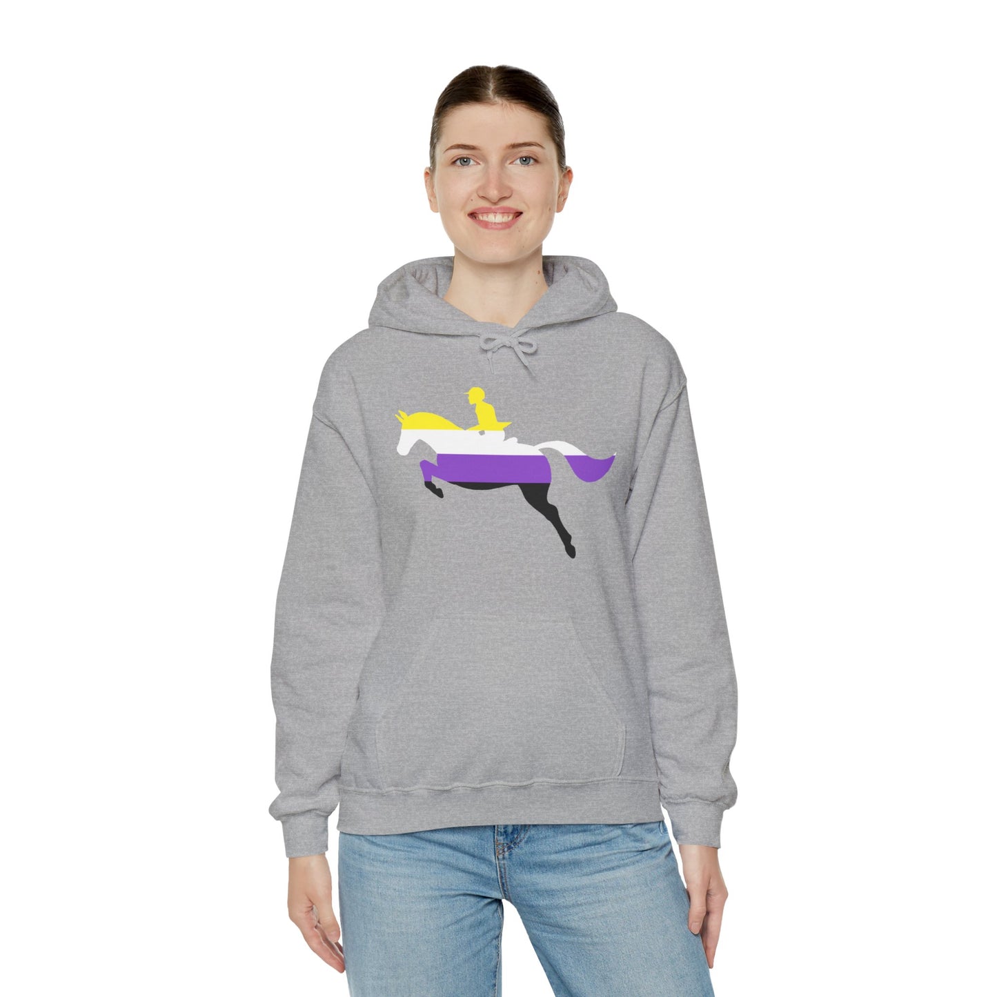 Nonbinary - PRIDE & HORSES Hooded Sweatshirt