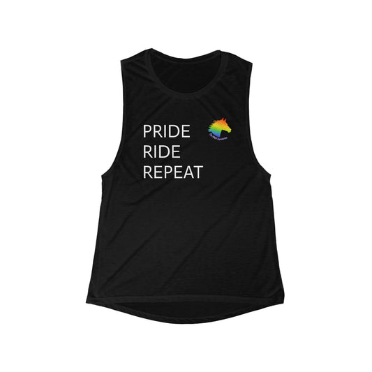 Pride Ride Repeat Muscle Tank