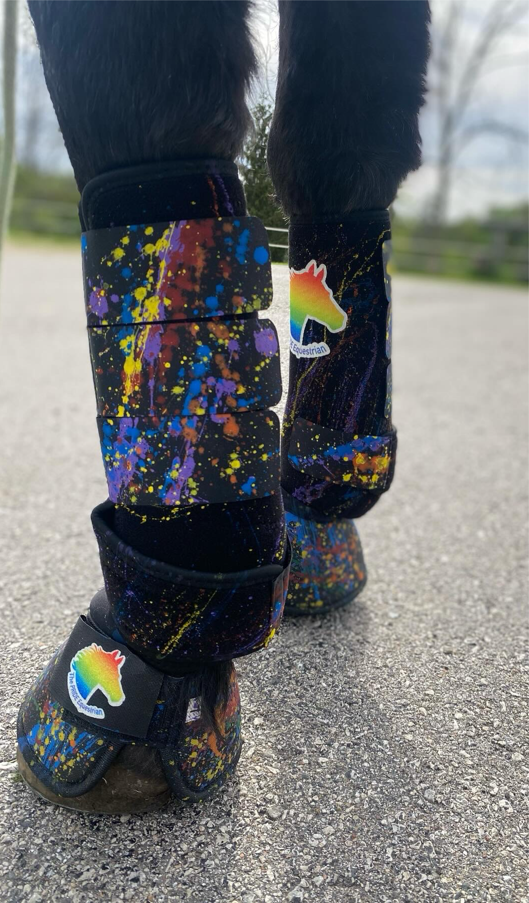 PRIDE Paint Splatter Sport Boots