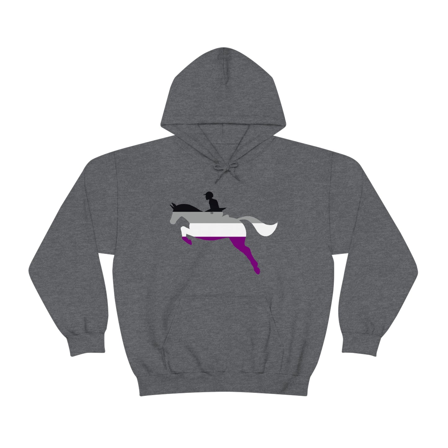 Asexual - PRIDE, LOVE, and HORSES Hooded Sweatshirt