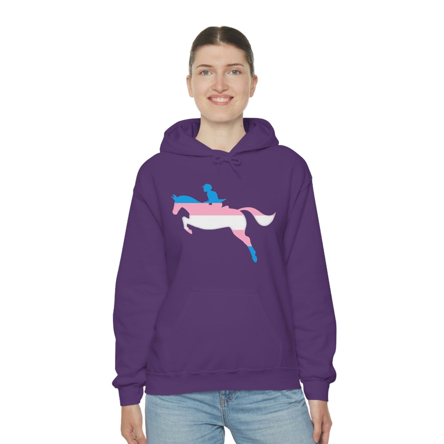 Transgender - PRIDE, LOVE, and HORSES Hooded Sweatshirt
