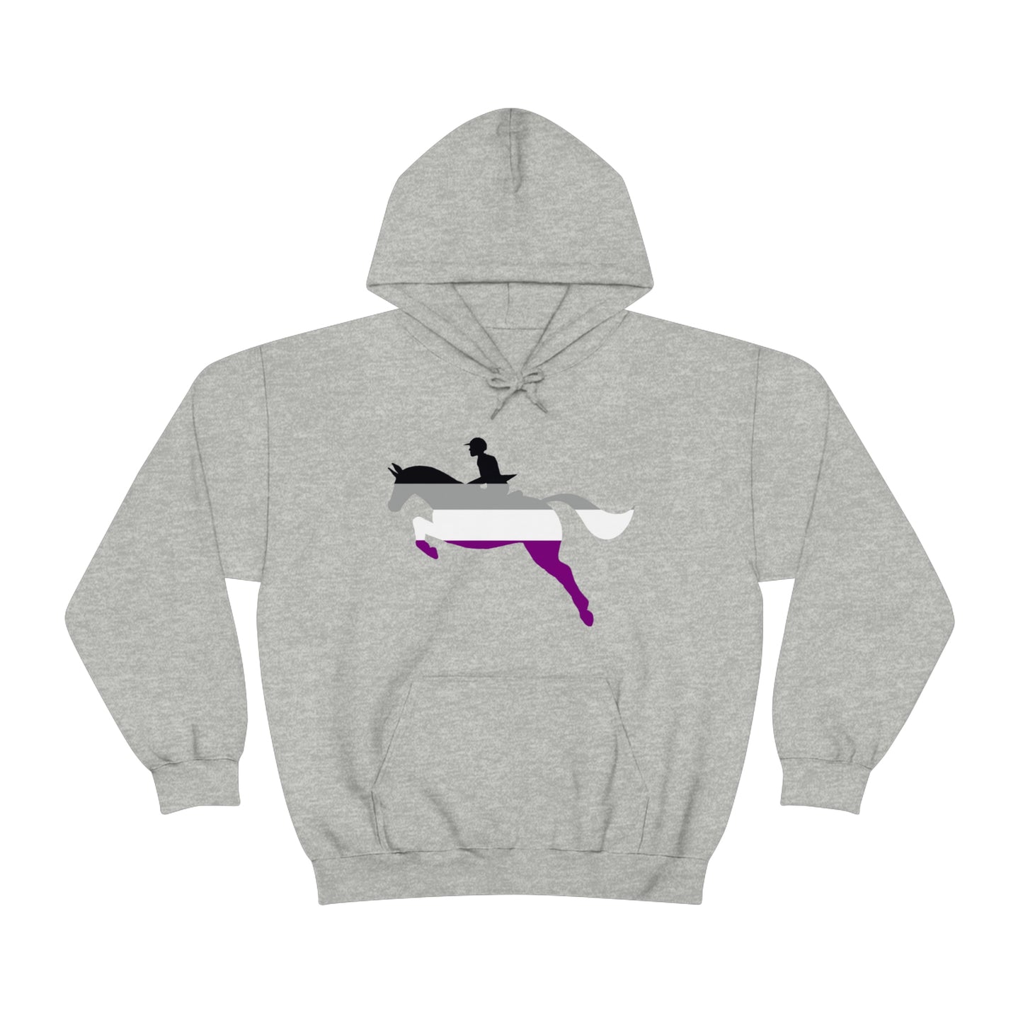 Asexual - PRIDE, LOVE, and HORSES Hooded Sweatshirt