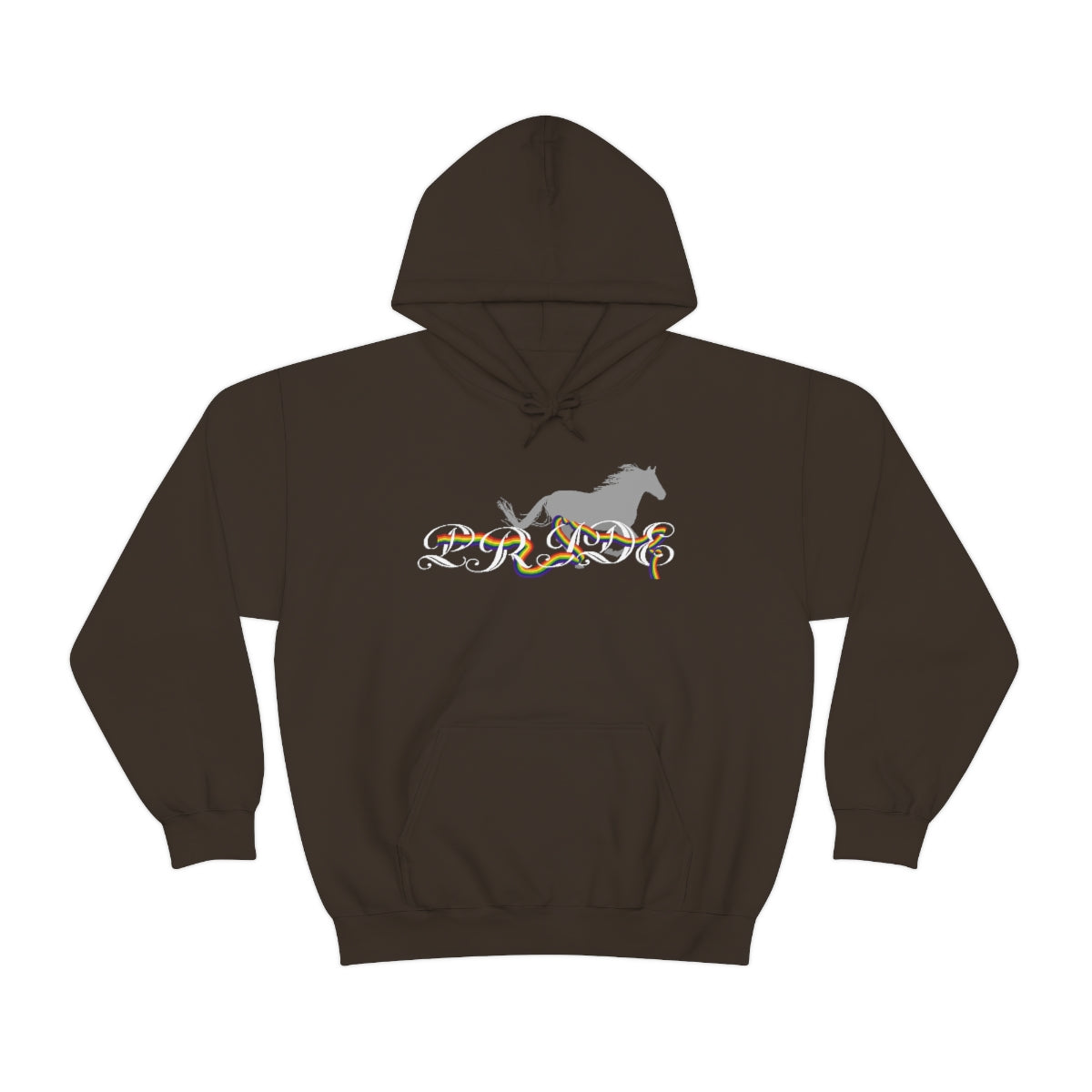 PRIDE in cursive Hooded Sweatshirt