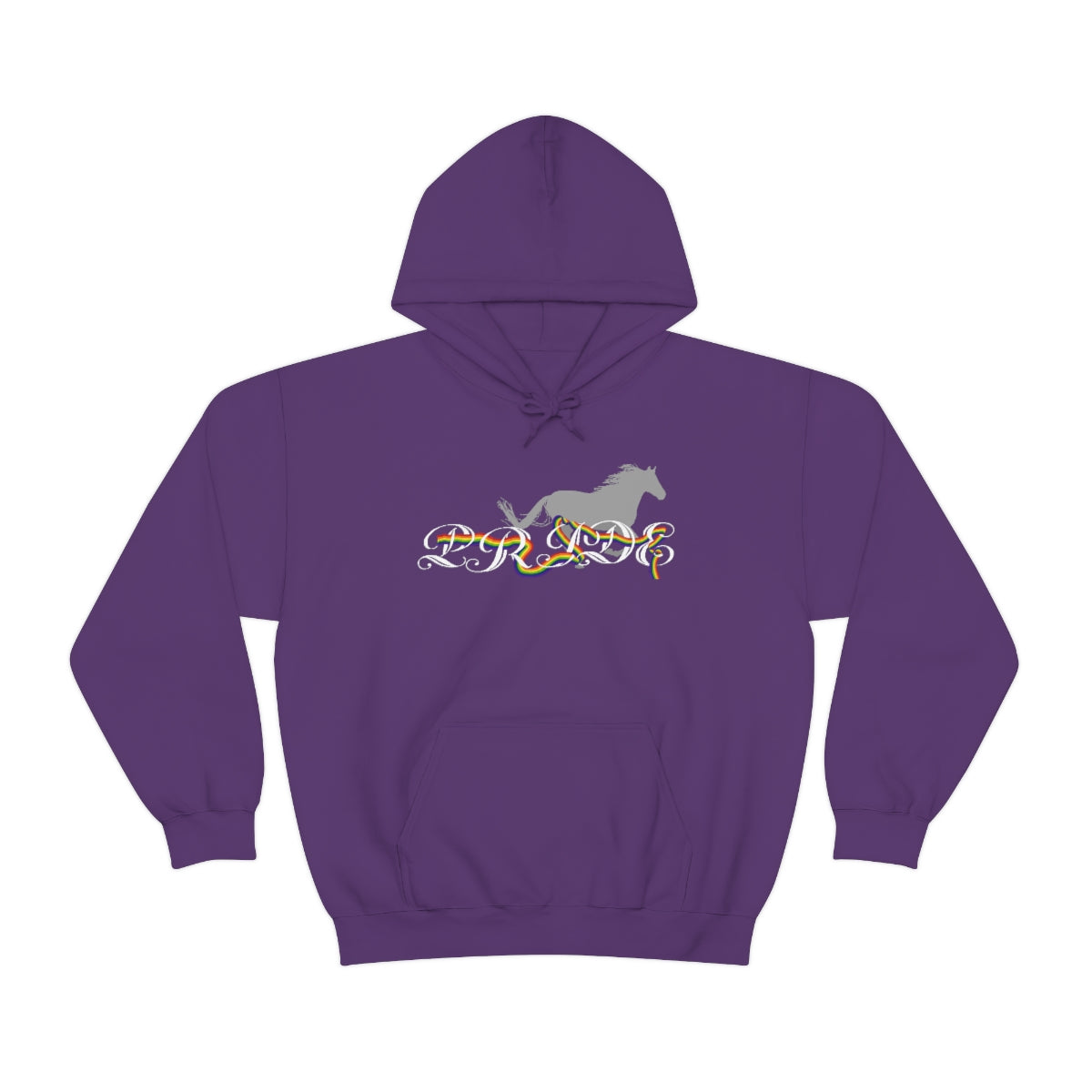 PRIDE in cursive Hooded Sweatshirt
