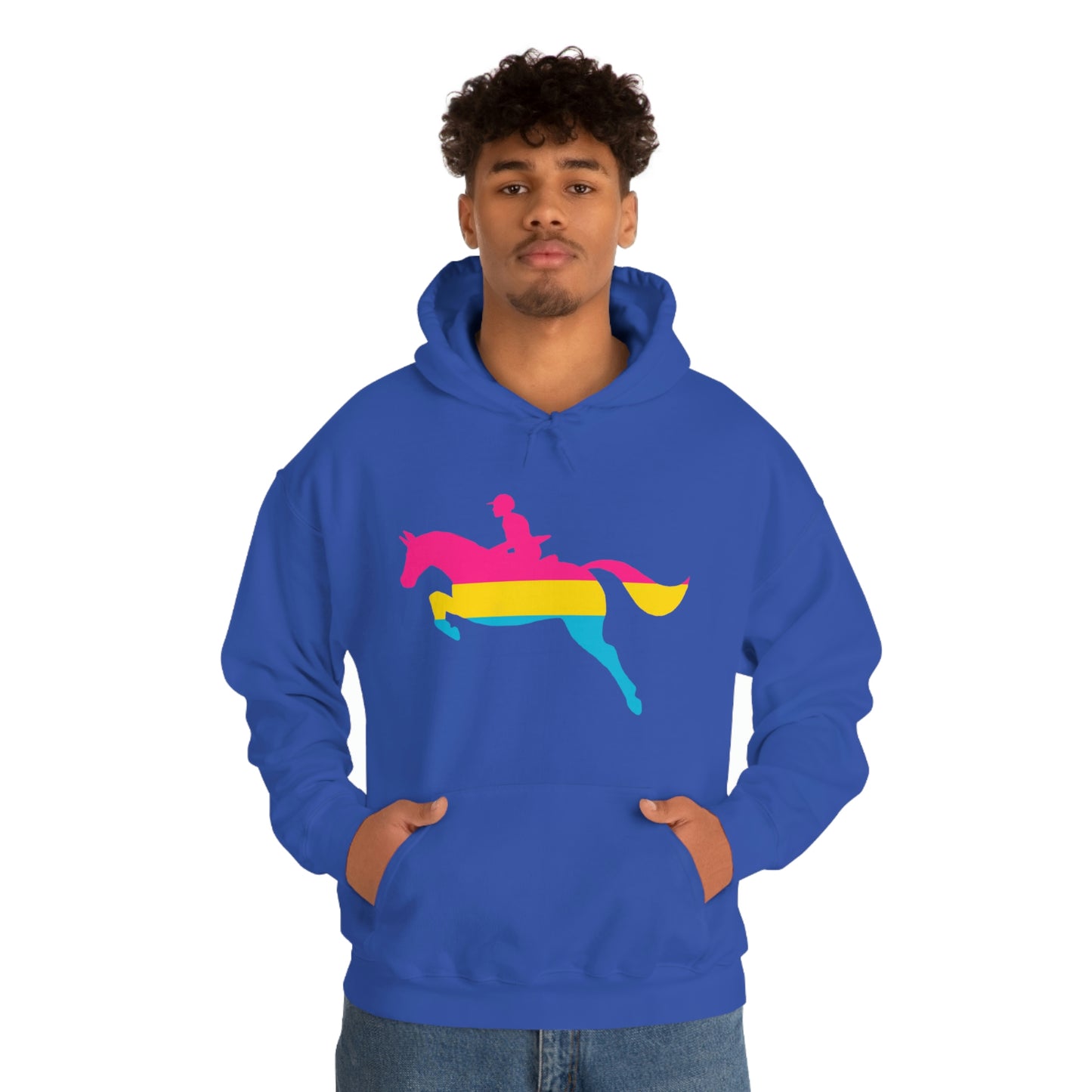Pansexual - PRIDE, LOVE, and HORSES Hooded Sweatshirt