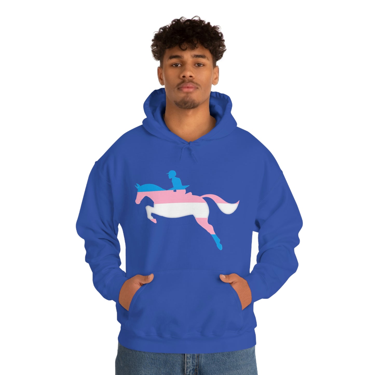 Transgender - PRIDE, LOVE, and HORSES Hooded Sweatshirt
