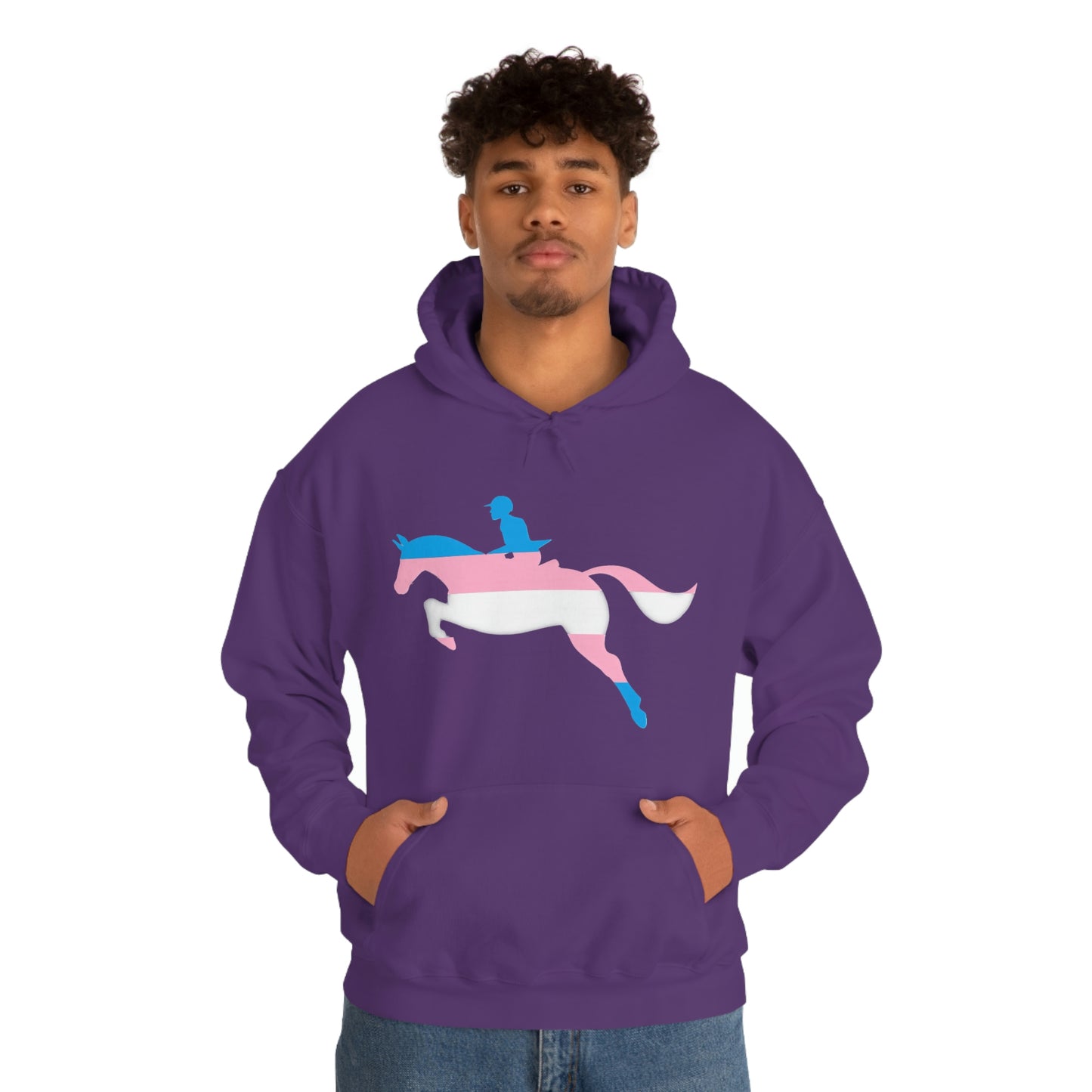 Transgender - PRIDE, LOVE, and HORSES Hooded Sweatshirt