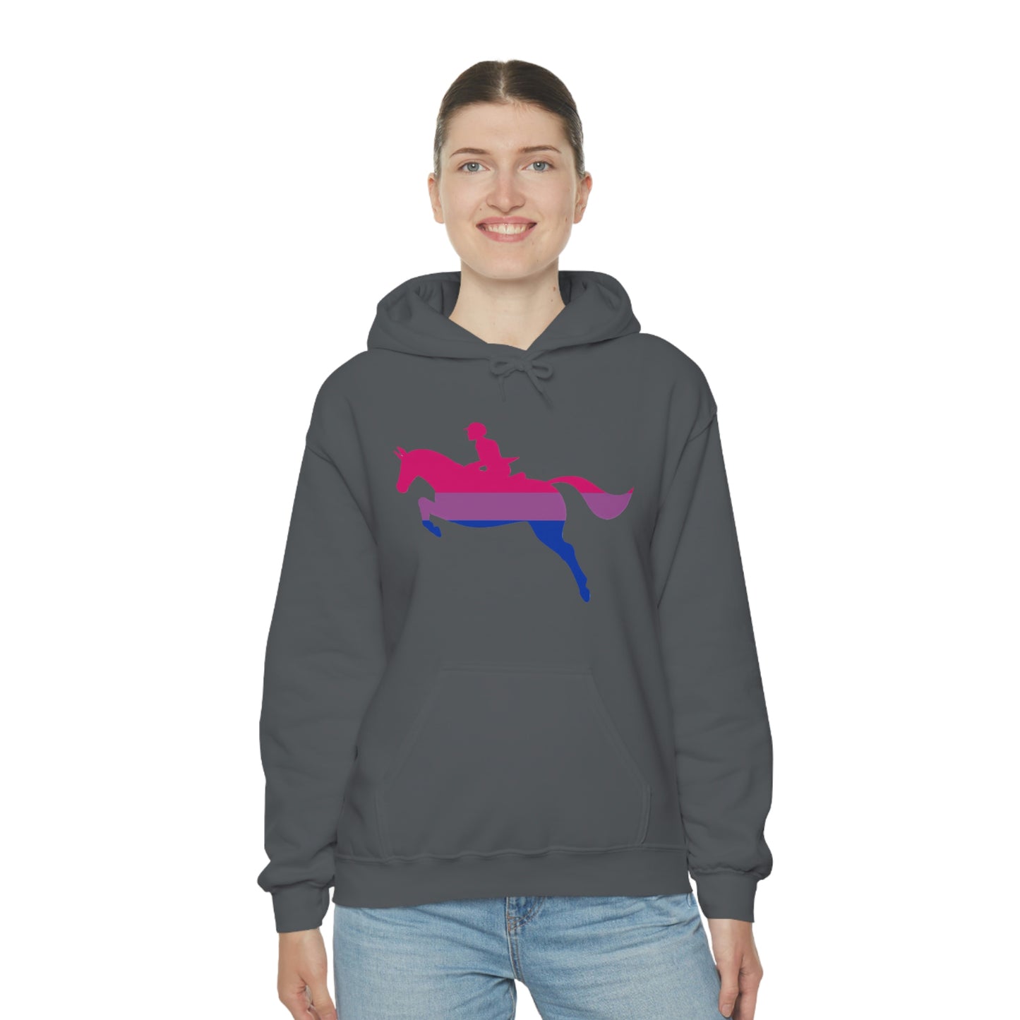 Bisexual - PRIDE, LOVE, and HORSES Hooded Sweatshirt