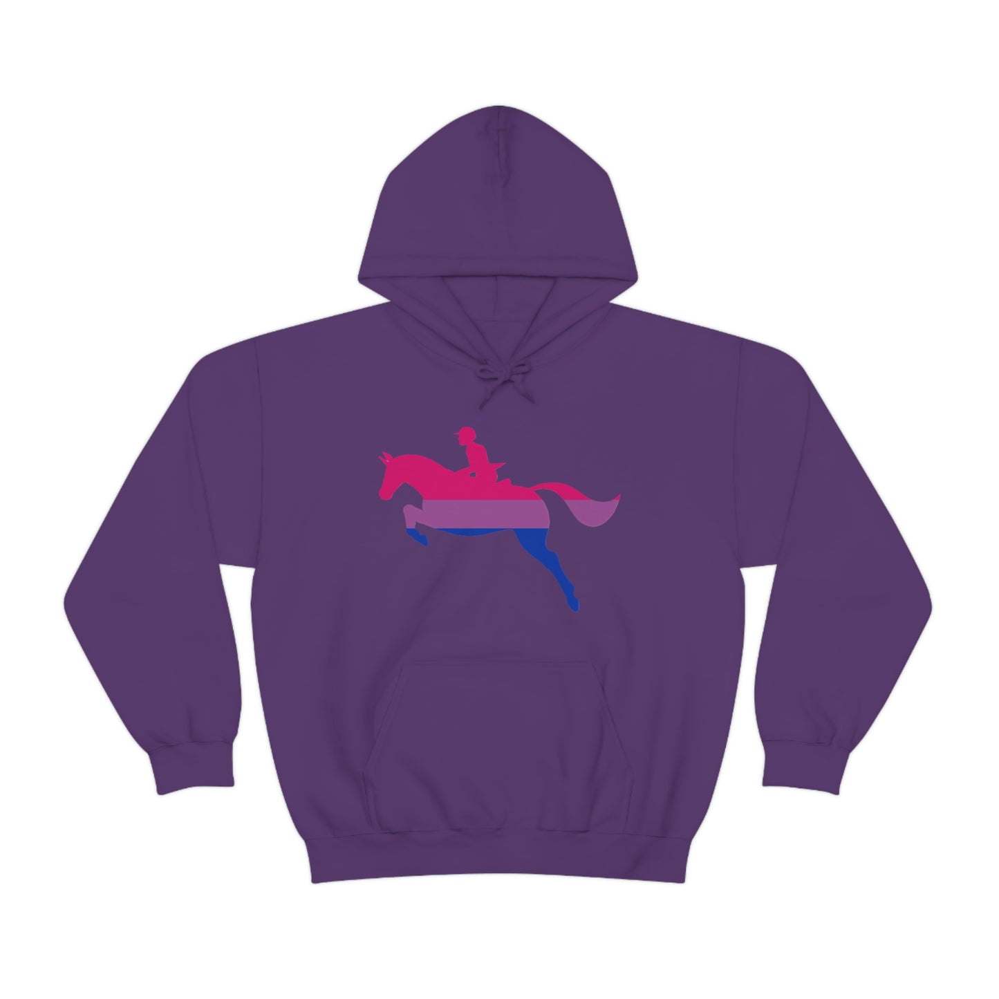 Bisexual - PRIDE, LOVE, and HORSES Hooded Sweatshirt