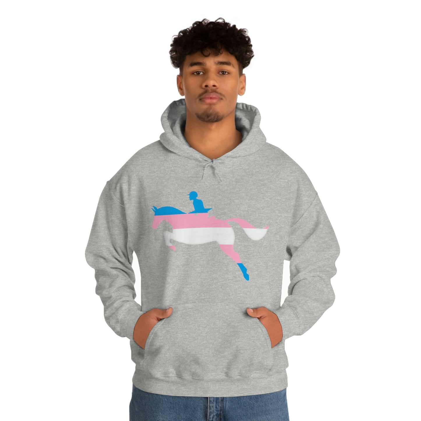 Transgender - PRIDE, LOVE, and HORSES Hooded Sweatshirt