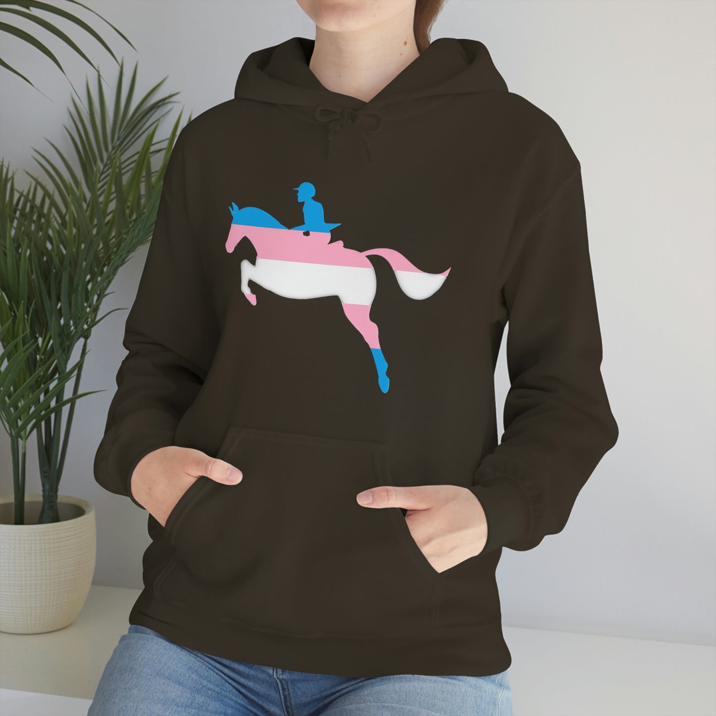 Transgender - PRIDE, LOVE, and HORSES Hooded Sweatshirt