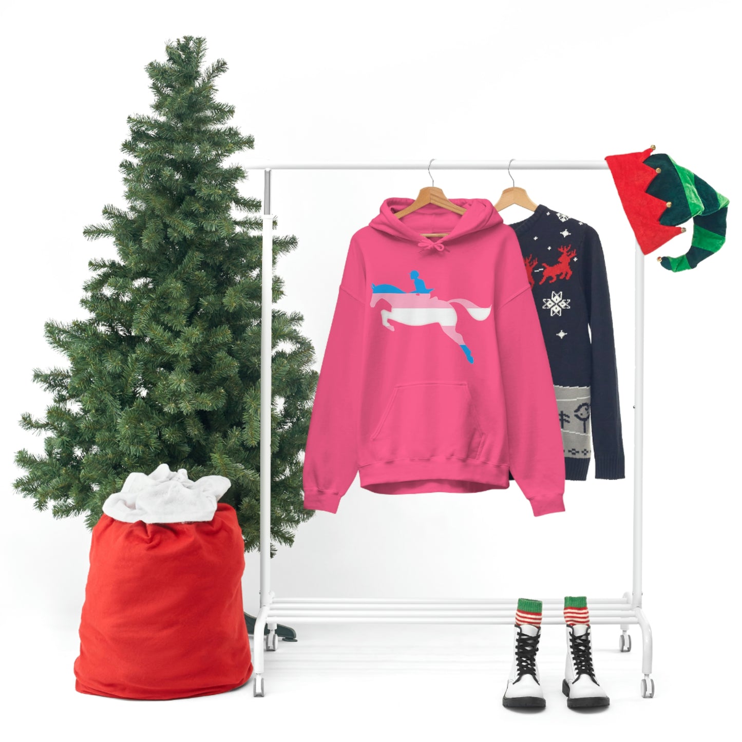 Transgender - PRIDE, LOVE, and HORSES Hooded Sweatshirt