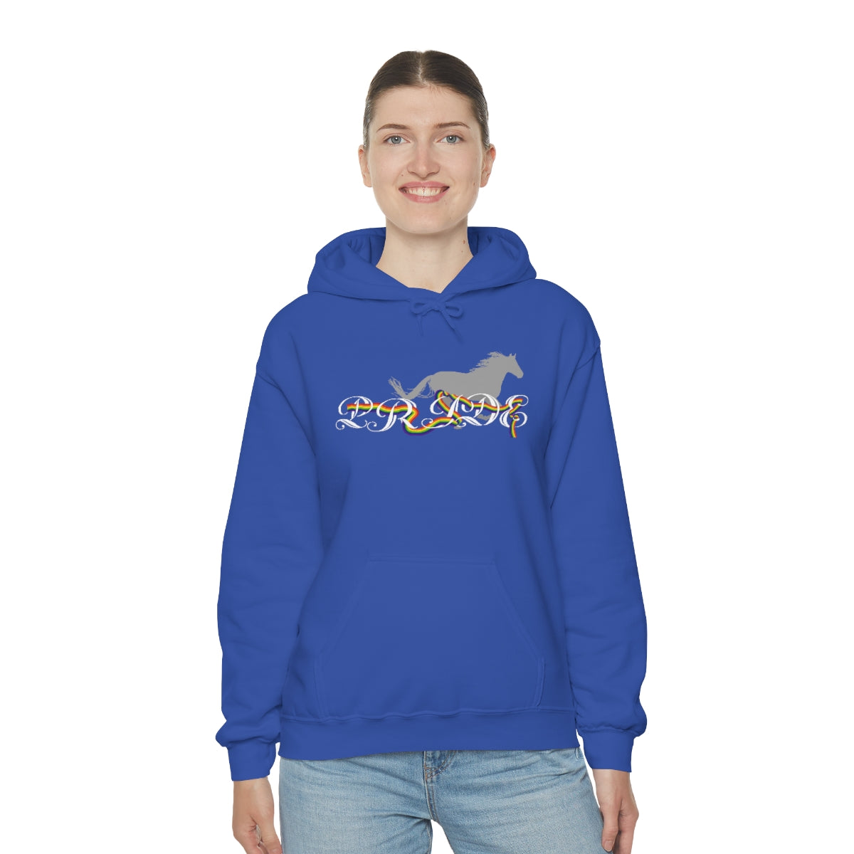 PRIDE in cursive Hooded Sweatshirt