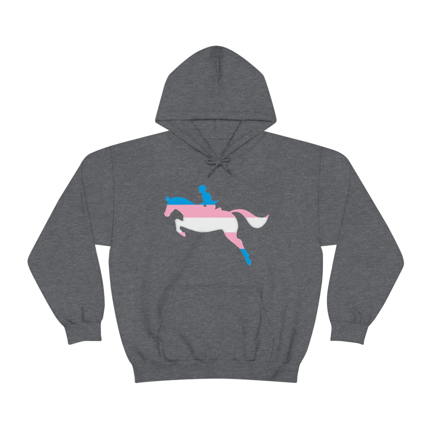 Transgender - PRIDE, LOVE, and HORSES Hooded Sweatshirt