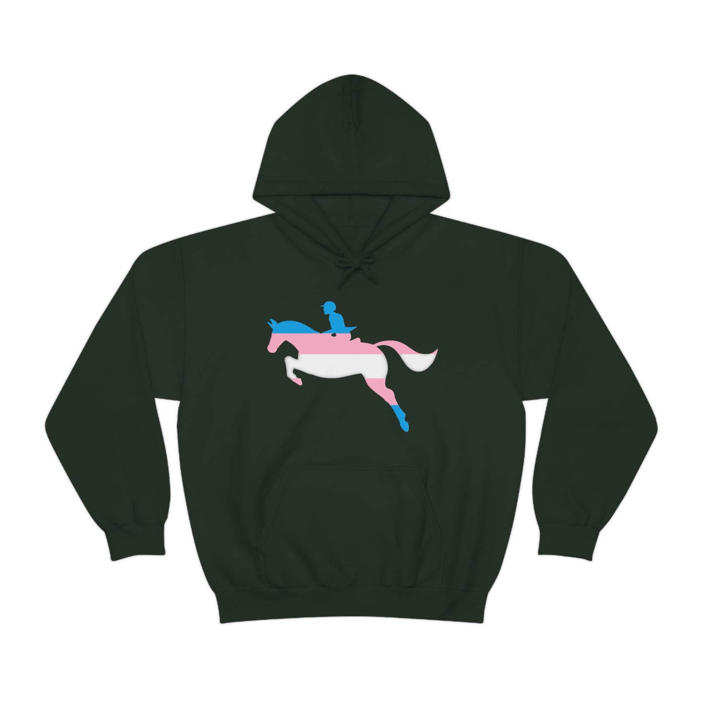 Transgender - PRIDE, LOVE, and HORSES Hooded Sweatshirt