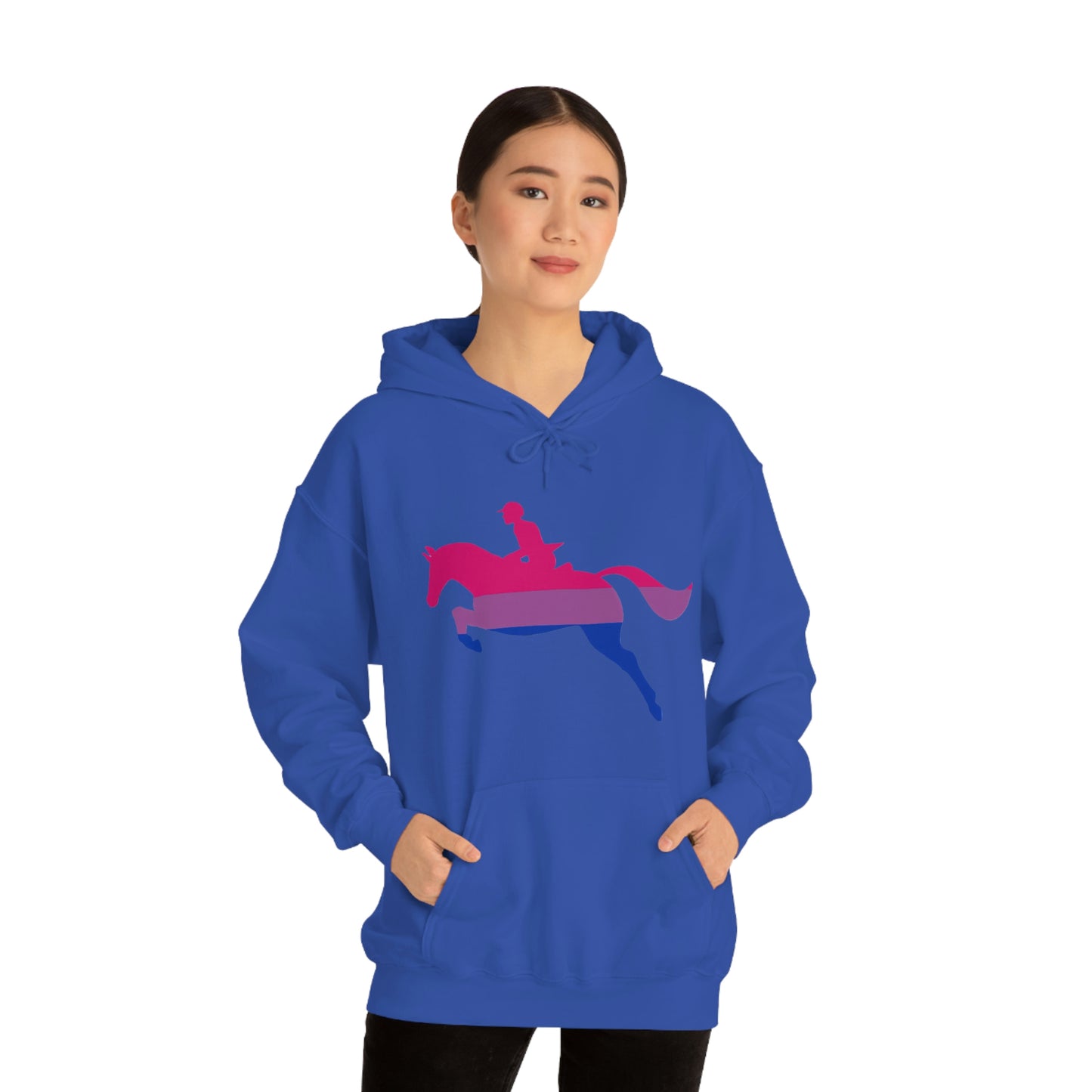 Bisexual - PRIDE, LOVE, and HORSES Hooded Sweatshirt