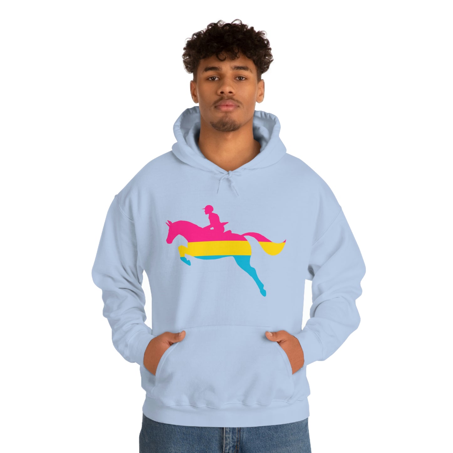 Pansexual - PRIDE, LOVE, and HORSES Hooded Sweatshirt