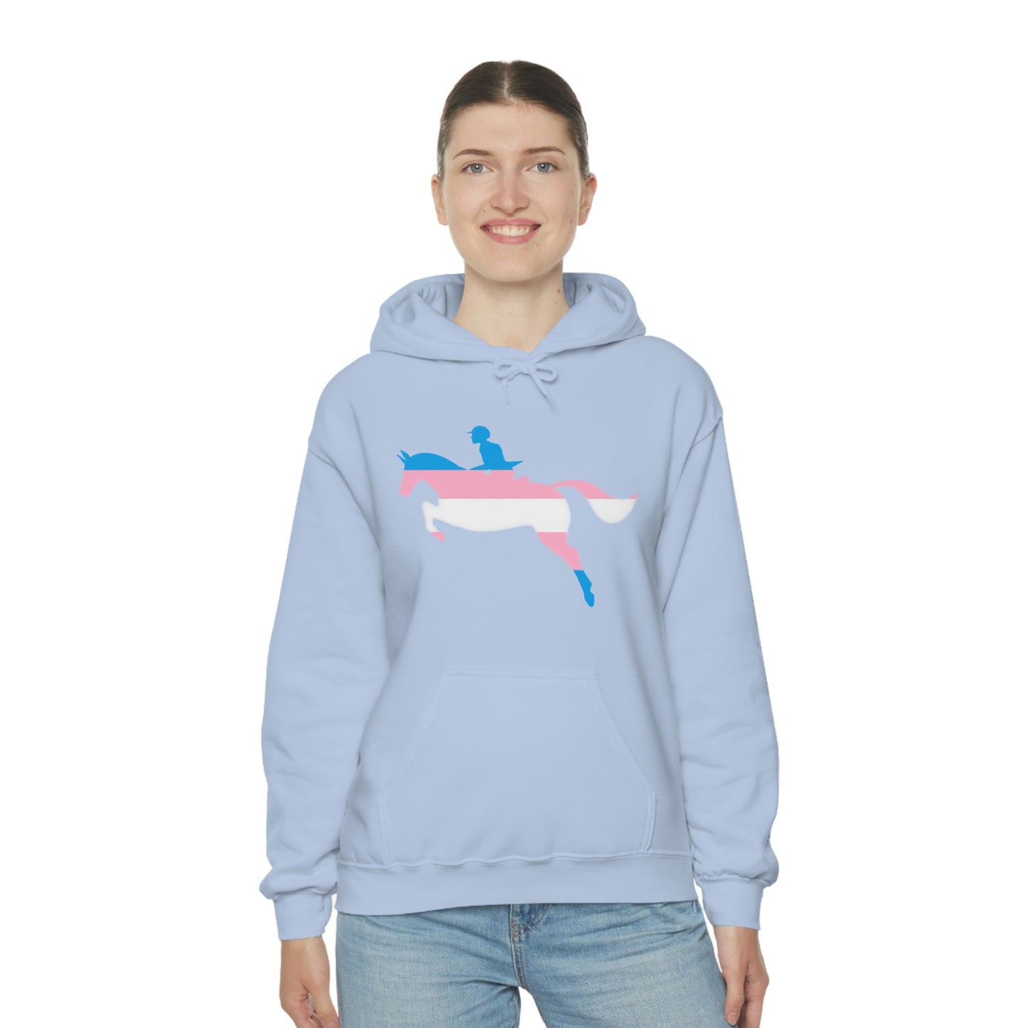 Transgender - PRIDE, LOVE, and HORSES Hooded Sweatshirt