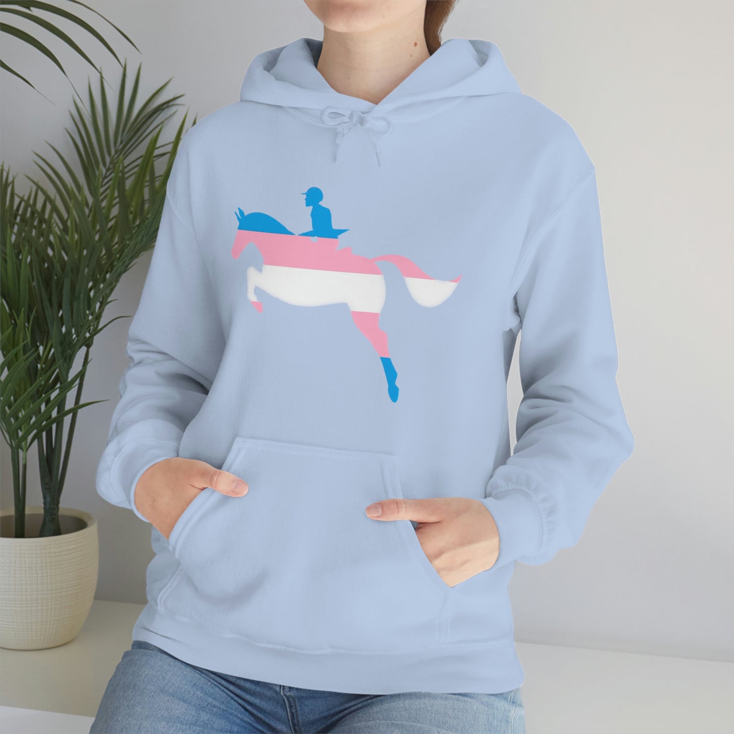 Transgender - PRIDE, LOVE, and HORSES Hooded Sweatshirt
