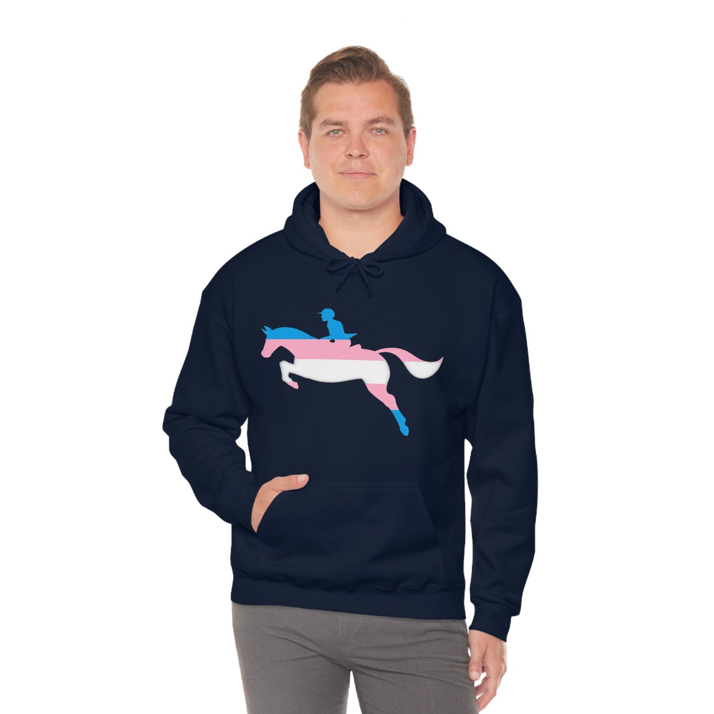 Transgender - PRIDE, LOVE, and HORSES Hooded Sweatshirt