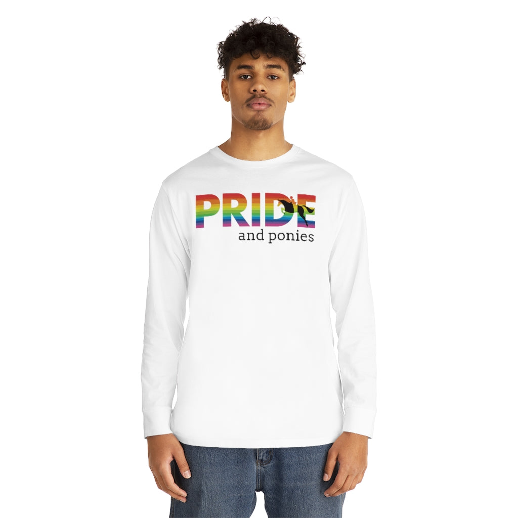 PRIDE and ponies Long Sleeve Crewneck Tee