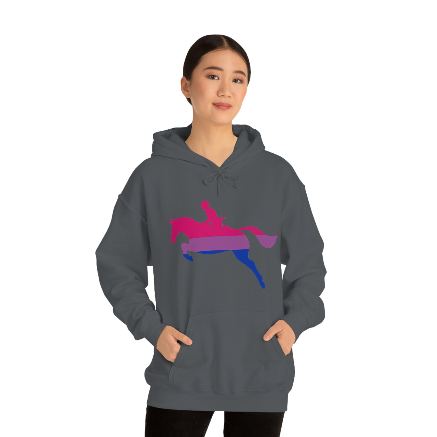 Bisexual - PRIDE, LOVE, and HORSES Hooded Sweatshirt